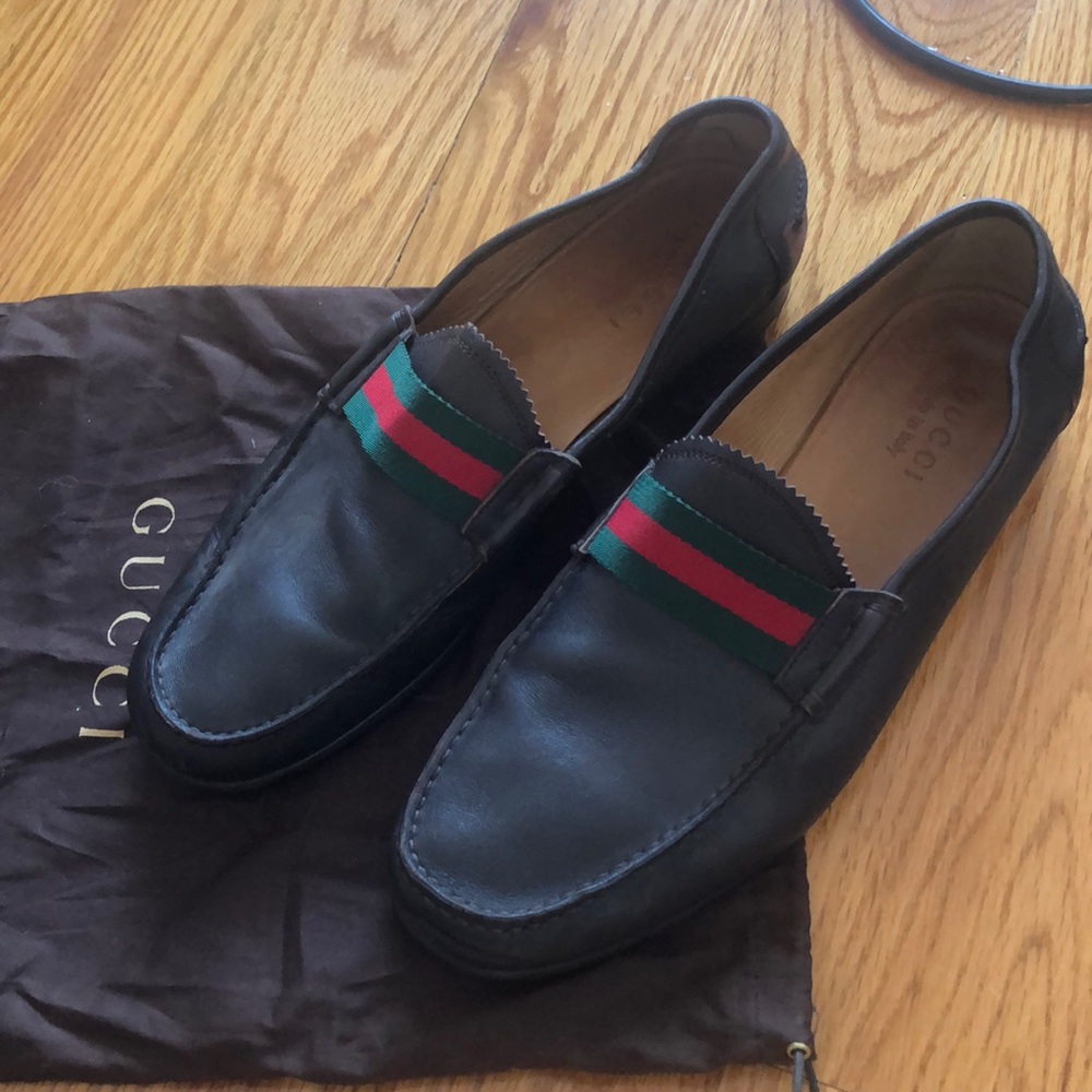 Gucci leather loafers